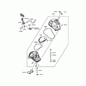 Схема узла: Воздушный фильтр для Kawasaki EX650 Ninja 650 ABS