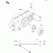 Схема вузла: Headlight(s) для Kawasaki KLE500