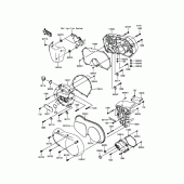 Схема вузла: Engine Cover(s) для Kawasaki VN900 Vulcan 900 Custom