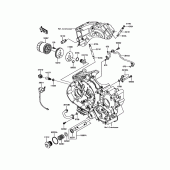 Схема узла: Масляный фильтр для Kawasaki VN900 Vulcan 900 Classic LT