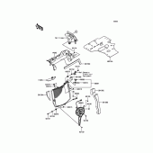 Схема вузла: Радіатор для Kawasaki ZX1000 Ninja ZX-10R