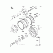 Схема узла: Сцепление для Kawasaki ZR750 Z750