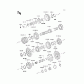 Схема узла: Трансмиссия для Kawasaki KZ1000 Police