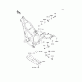 Схема узла: Крепление двигателя для Kawasaki KLX300R