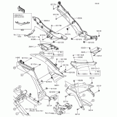Схема вузла: Side Covers/chain Cover для Kawasaki BR125 Z125 Pro