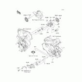 Схема вузла: Масляний насос для Kawasaki KX450 KX450F