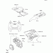 Схема вузла: Decals(blue)(zx1100-d3) для Kawasaki ZX1100 ZZ-R1100
