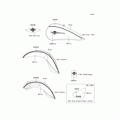 Схема вузла: Decals(white/blue)(ddf) для Kawasaki VN900 Vulcan 900 Classic LT