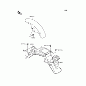 Схема вузла: Крило для Kawasaki ZR1100 Zephyr 1100