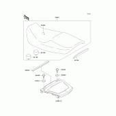 Схема узла: Сиденье для Kawasaki ZX1100 GPZ1100