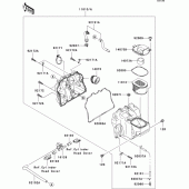 Схема узла: Воздушный фильтр для Kawasaki ZR750 Z750 ABS