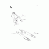 Схема вузла: Інформаційні наклейки для Kawasaki KLX250 D-Tracker X