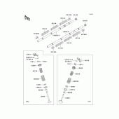 Схема узла: Клапан(ы)(1/2) для Kawasaki ZX1200 ZZR1200