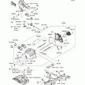 Схема узла: Воздушный фильтр для Kawasaki EX250 Ninja 250R