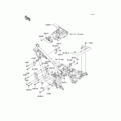 Схема узла: Крепление двигателя для Kawasaki BR125 Bajaj Wind