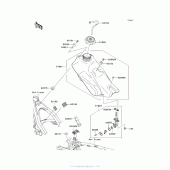 Схема вузла: Паливний бак для Kawasaki KLX140 KLX140