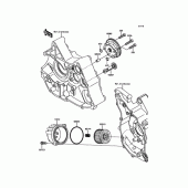 Схема вузла: Масляний насос для Kawasaki KLX110 KLX110L