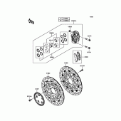 Схема узла: Передний тормоз для Kawasaki ZX1000 Ninja ZX-10RR