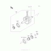 Схема узла: Коленчатый вал для Kawasaki KLX140 KLX140L
