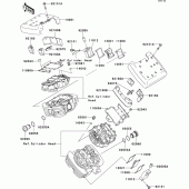 Схема вузла: Клапанна кришка для Kawasaki VN1500 VN1500 Drifter