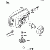 Схема вузла: Head lamp для Kawasaki EX500 GPZ500