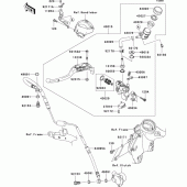 Схема узла: Clutch master cylinder для Kawasaki ZX1400 Ninja ZX-14