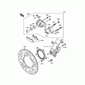 Схема вузла: Переднє гальмо для Kawasaki EX300 Ninja 300 ABS