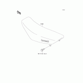 Схема узла: Сиденье для Kawasaki KX100