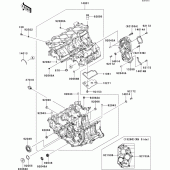 Схема узла: Картер двигателя для Kawasaki ZX600 Ninja ZX-6R