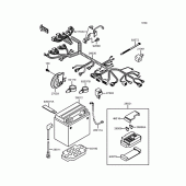 Схема вузла: Електроустаткування для Kawasaki VN400 Vulcan