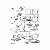 Схема вузла: Замок запалювання для Kawasaki ZG1400 1400GTR ABS