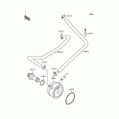 Схема вузла: Олійний охолоджувач для Kawasaki ZX636 Ninja ZX-6R