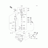 Схема узла: Задний тормозной цилиндр для Kawasaki ZR750 ZR-7S