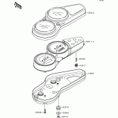 Схема вузла: Meter(s) для Kawasaki ZX600 Ninja ZX-6R