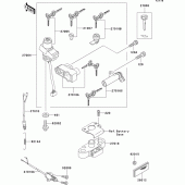 Схема узла: Замок зажигания для Kawasaki ZX1100 ZZ-R1100
