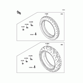 Схема узла: Шины для Kawasaki ZX1000 Ninja ZX-10R
