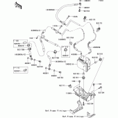 Схема узла: Brake piping для Kawasaki ZR1000 Z1000 ABS