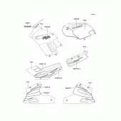Схема вузла: Decals(red)(f7f) для Kawasaki EX250 Ninja 250
