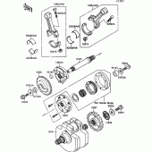 Схема вузла: Колінчастий вал для Kawasaki VN1500 VN-15 SE