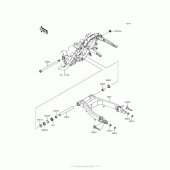Схема вузла: Задній важіль (маятник) для Kawasaki VN1700 Vulcan 1700 Voyager ABS