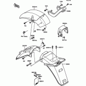 Схема узла: Fender для Kawasaki ZX900 GPZ900R