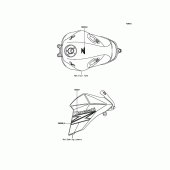 Схема вузла: Decals(Black) для Kawasaki ZR800 Z800