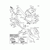 Схема вузла: Нижній обтічник (1/2) для Kawasaki ZX636 Ninja ZX-6R
