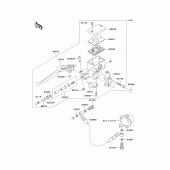 Схема вузла: Clutch master cylinder для Kawasaki VN1600 Vulcan 1600 Nomad