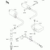 Схема вузла: Система запалювання для Kawasaki ER500 ER-5