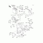 Схема вузла: Батарейний відсік для Kawasaki EL250 Eliminator 252