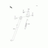 Схема вузла: Підставка для Kawasaki KX100