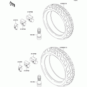Схема узла: Шины для Kawasaki ZX750 ZXR750