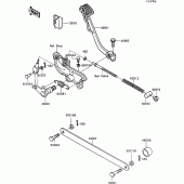 Схема вузла: Лапка гальма для Kawasaki VN750 VN750 Twin