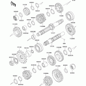Схема узла: Трансмиссия для Kawasaki ER500 ER-5